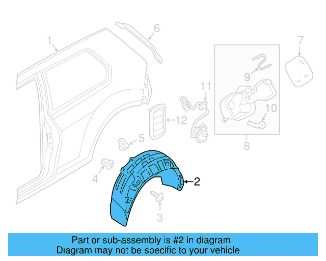 Wheelhouse Liner 5G0-810-972-D - View 3