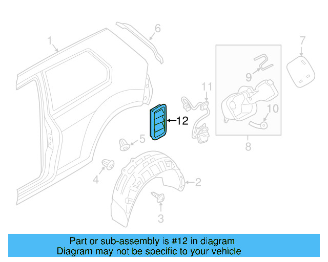 Pressure Vent 7N0-819-465-F - View 2
