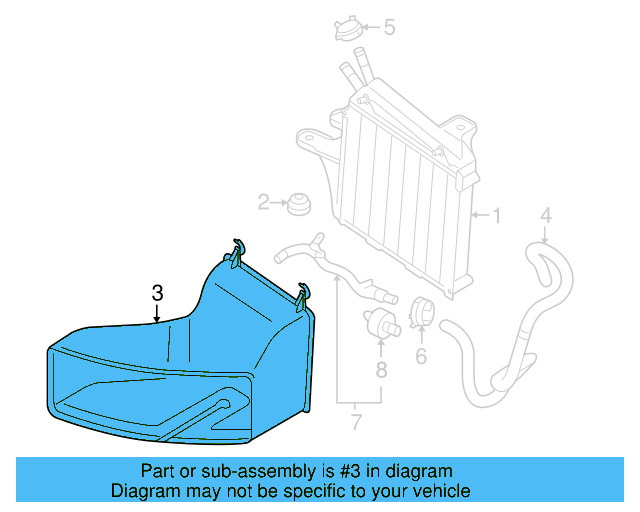 Air Duct 1K0-121-333-A - View 3