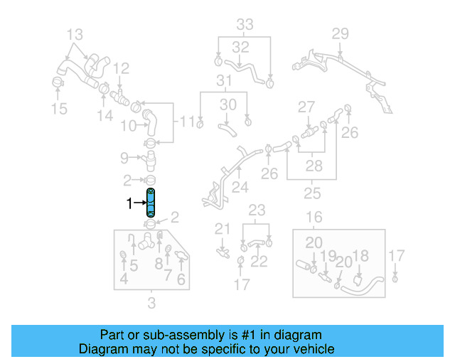 Lower Hose 3C0-121-051-Q - View 6