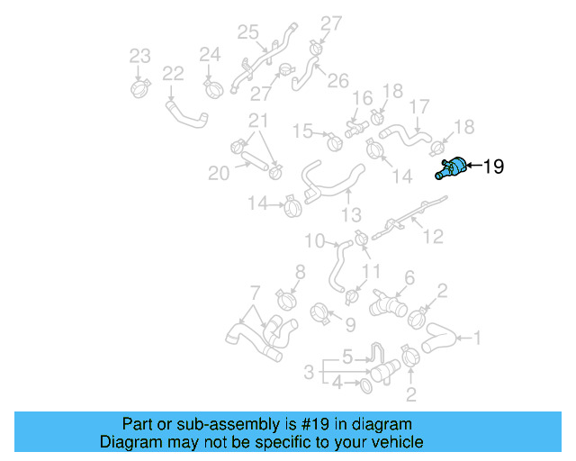 Upper Coupling 1K0-122-291-M - View 6