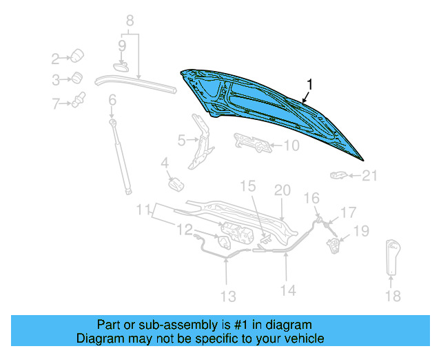 Hood 1Q0823031F - View 3