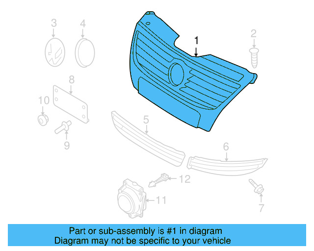 Grille (Unpainted) 3c8853651qgru