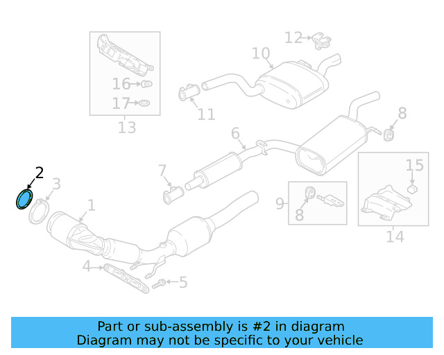 Converter & Pipe Gasket 5Q0-253-115-B - View 31