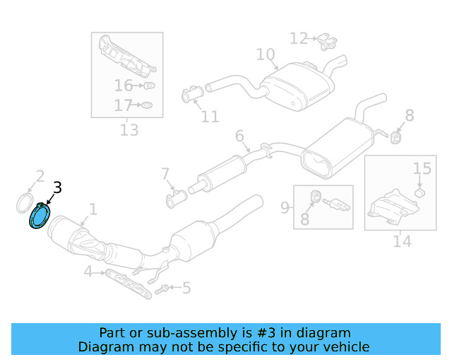 Converter & Pipe Clamp 5Q0-253-725-G - View 15