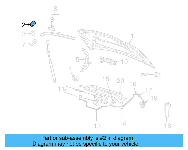 Hood Bumper 867-827-500-A - View 12