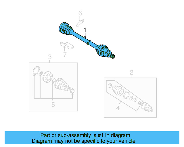 Axle Assembly 5Q0-407-272-FF - View 5