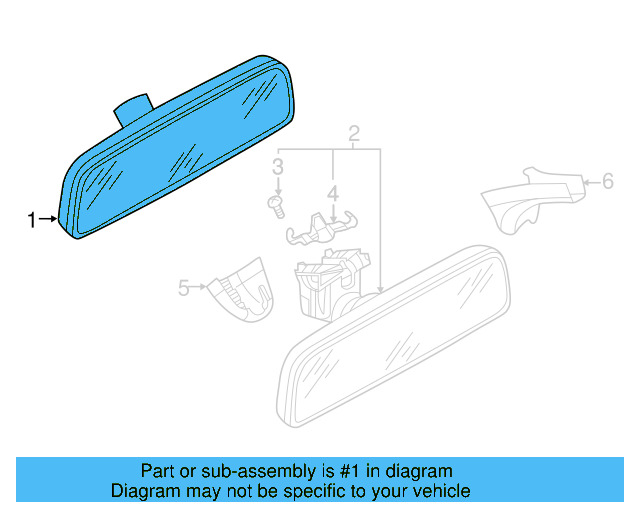 Mirror Inside 3C0-857-511-J-9B9 - View 13