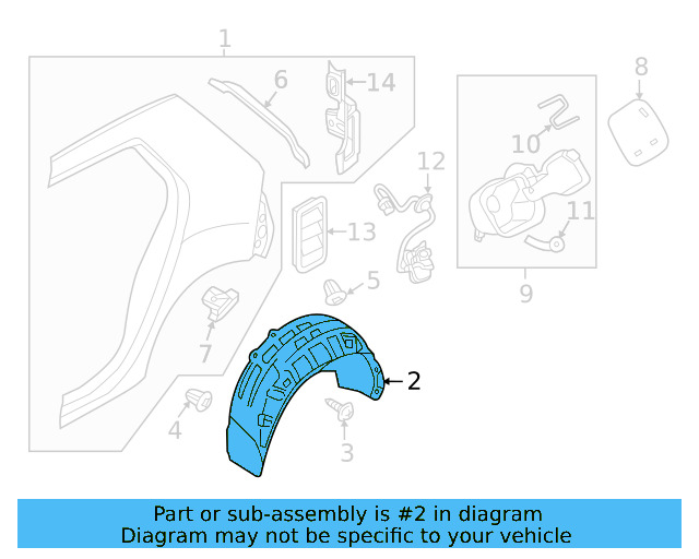 Wheelhouse Liner 5G0-810-972-E - View 6
