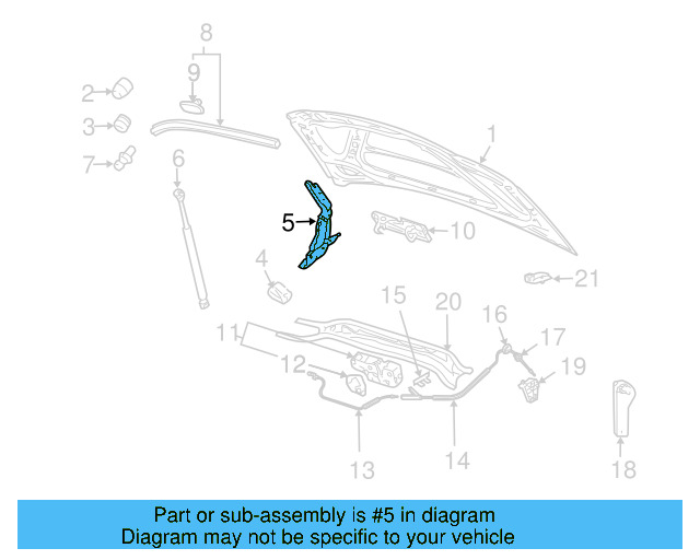Hinge 1Q0-823-302-C - View 3