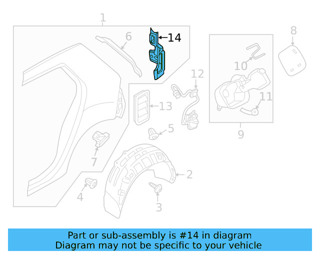 Tail Lamp Pocket 5G6-813-328-A - View 6
