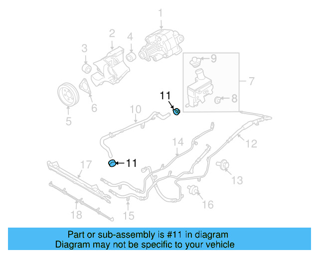 Reservoir Hose Clamp N-906-869-02 - View 365