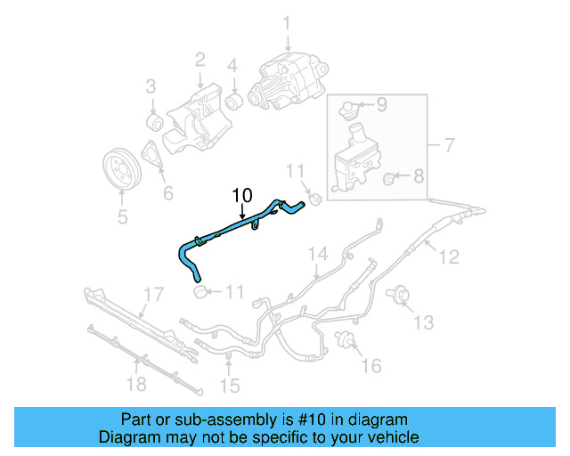 Suction Hose 3D0-422-887-AL - View 3