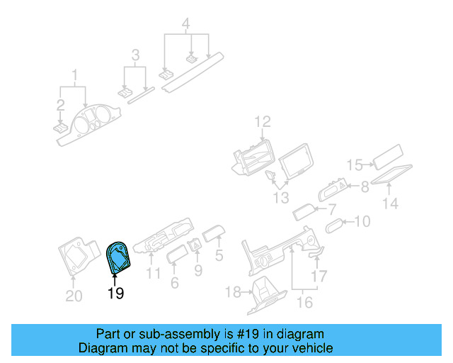 Retainer Plate 3C1-857-371-A-9B9 - View 8