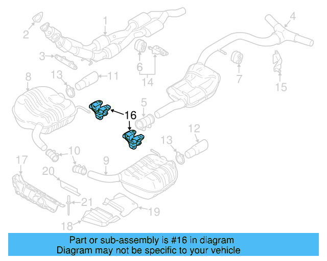 Exhaust System Hanger Bracket 5N0-253-461