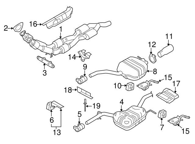 Muffler & Pipe Retainer Ring 8D0-253-147-E - View 53