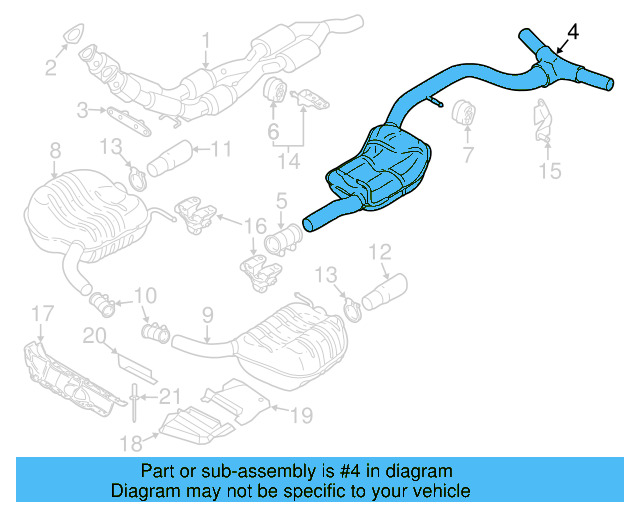 Muffler & Pipe 3C0-253-409-AL - View 5