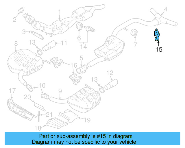 Exhaust System Hanger Bracket 5N0-253-461 - View 10
