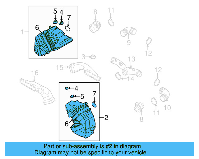 Air Cleaner Assembly 3D0-128-607-H - View 3