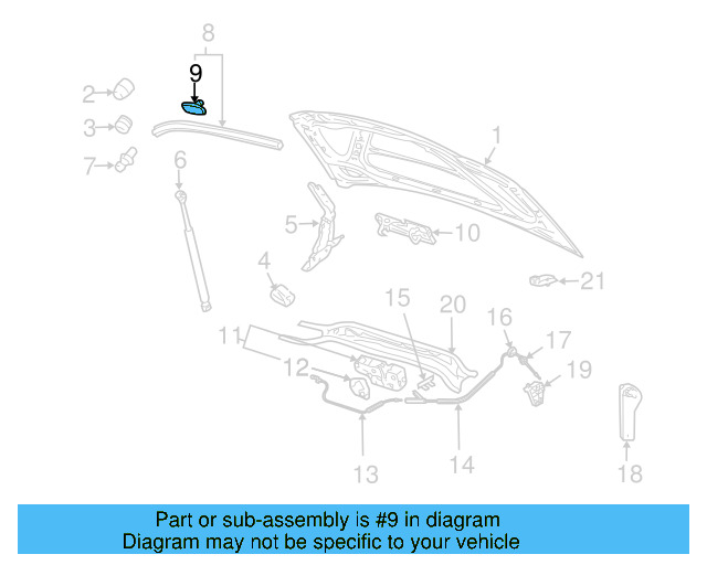 Side Seal Clip 1H0-823-717 - View 9