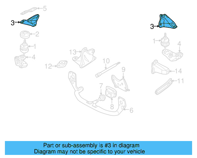 Mount Bracket 8D0-199-306-G - View 3