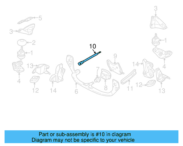 Stop Plate Support 8D0-199-401-A - View 3
