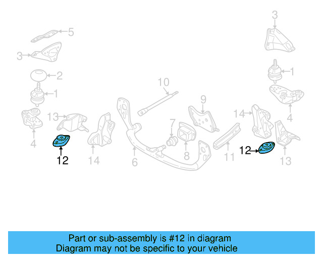 Trans Mount 8D0-399-151-J - View 4