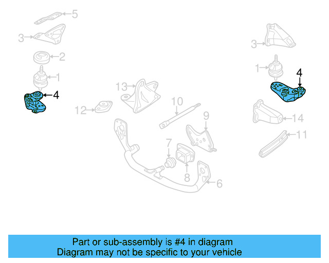 Mount Bracket 8E0-199-351-M - View 2