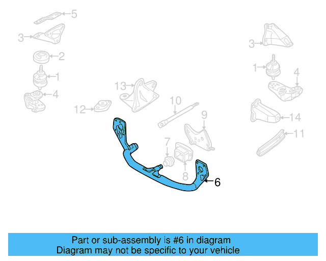Cross Tube 8D0-199-521-BA - View 5