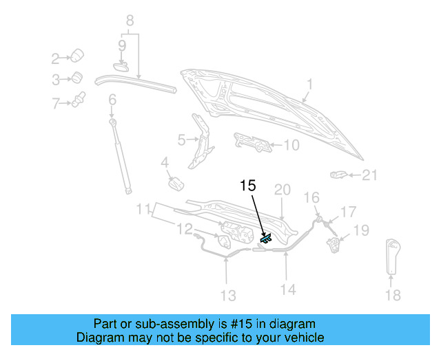 Release Cable Clip 1T0-823-567 - View 10