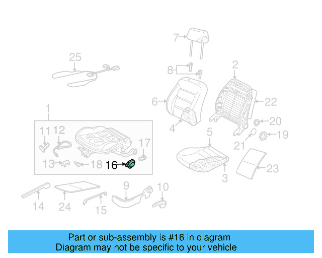 Height Adjuster 1J0-881-054-D - View 5