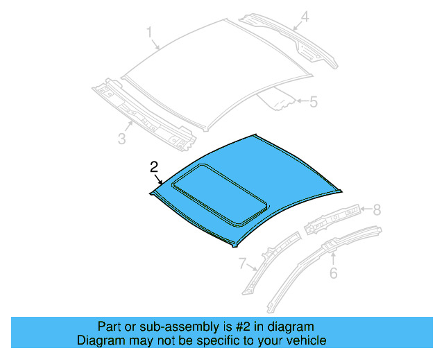 Roof Panel 3C5-817-101 - View 9