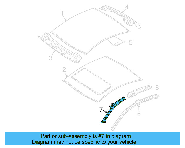 Rail Reinforced 3C9-810-412 - View 3