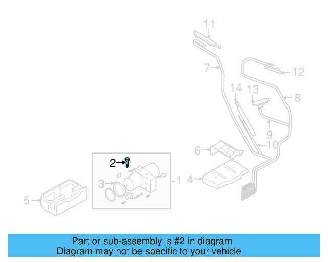 Hydraulic Pump Plug 8H0-871-807 - View 3