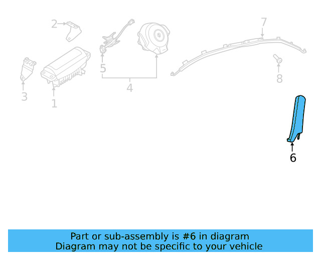 Ft Seat Air Bag 5C3-880-242-D - View 2