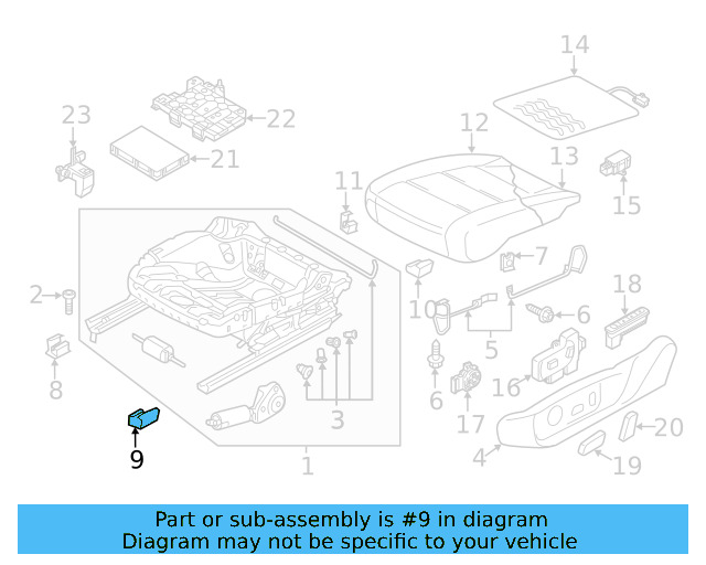 Track End Cover 8E0-881-347-E-9B9 - View 46