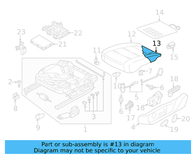 Seat Cushion Pad 561-881-375-H - View 10