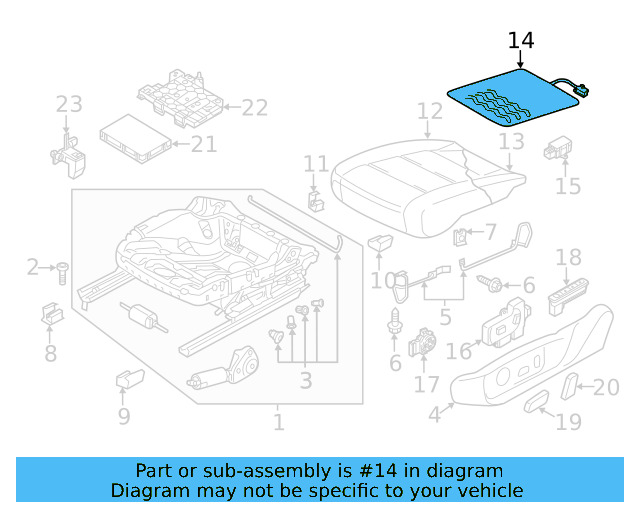 Seat Cushion Heater 561-963-555-C