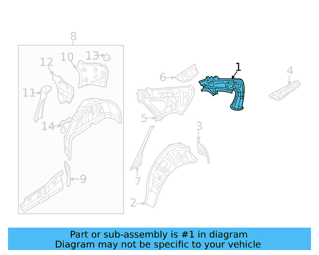 Pillar Reinforced 561-809-262 - View 7