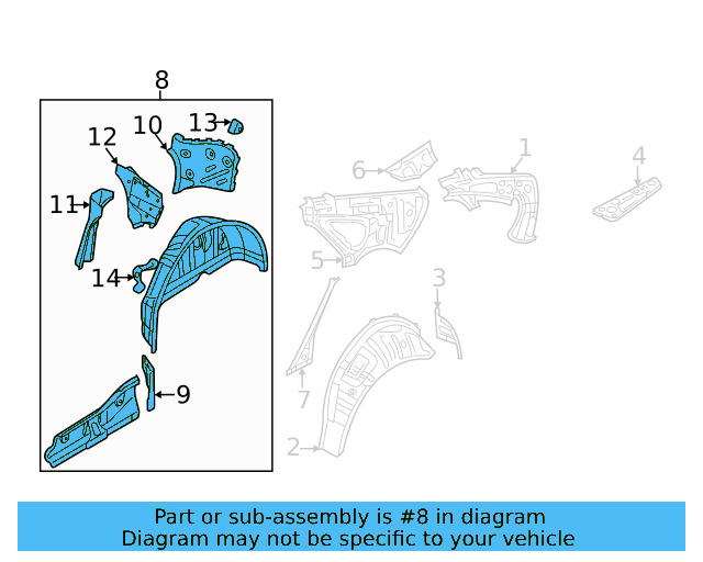 Wheelhouse Assembly 561-809-852-A - View 5