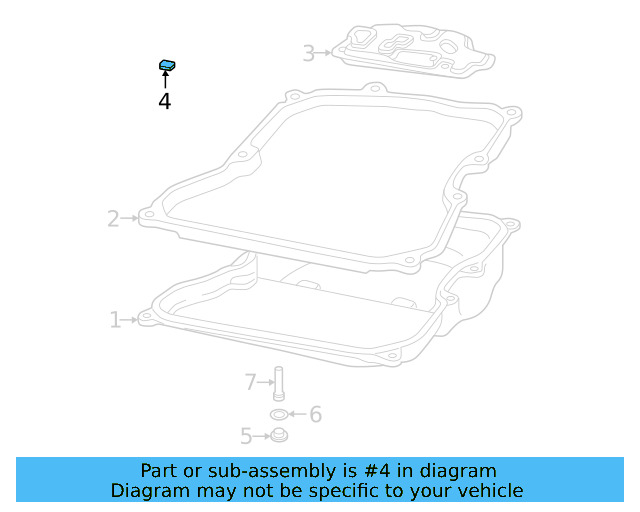 Transmission Oil Pan Magnet 09P-321-368