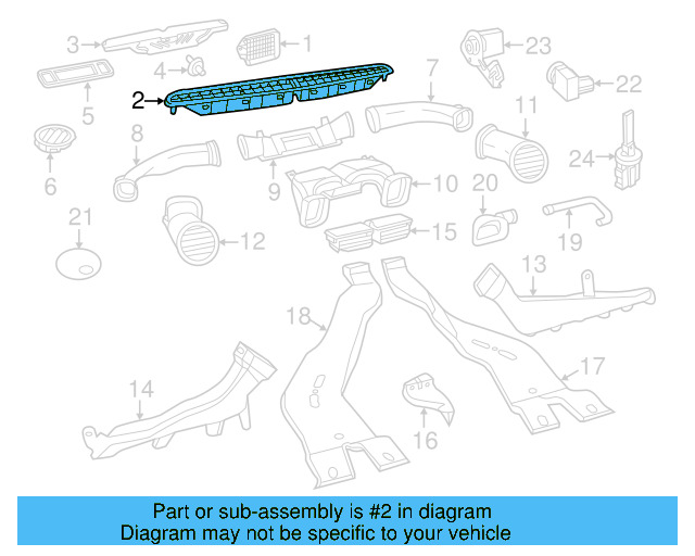 Defogger Grille 5C5-819-705-A-PX7 - View 4