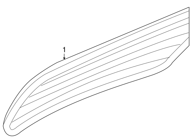 Lift Gate Glass 3C9-845-051-P - View 3