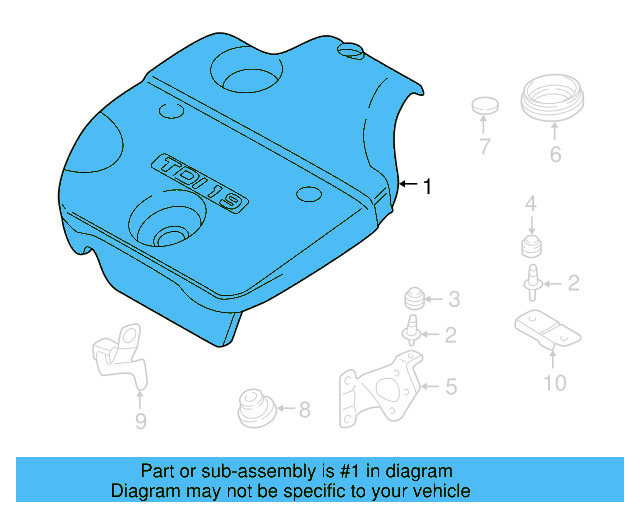 Intake Cover 038-103-925-HA - View 6