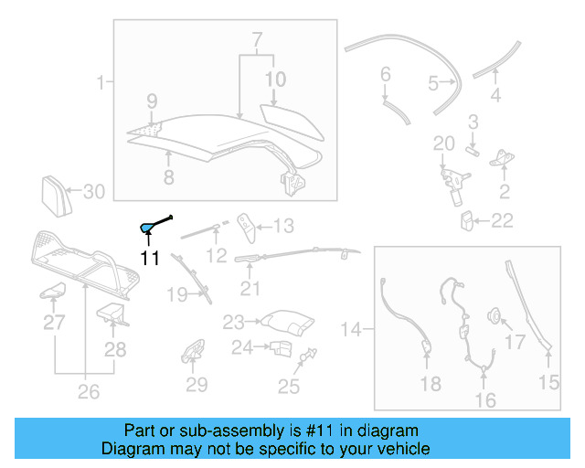 Cable & Guide 1Y0-871-342-B - View 8