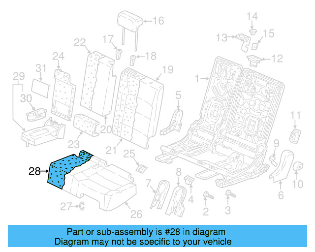 Seat Cushion Pad 5NN-885-375-A - View 4