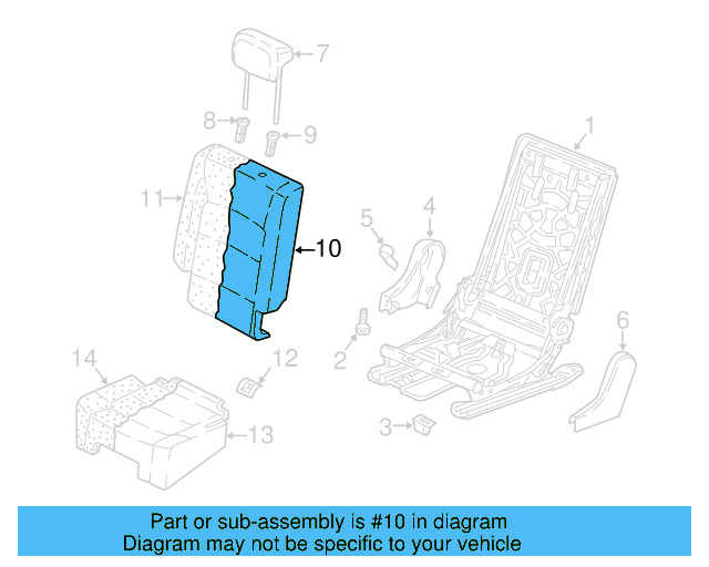 Seat Back Cover 5NN-885-806-AP-YNA - View 3