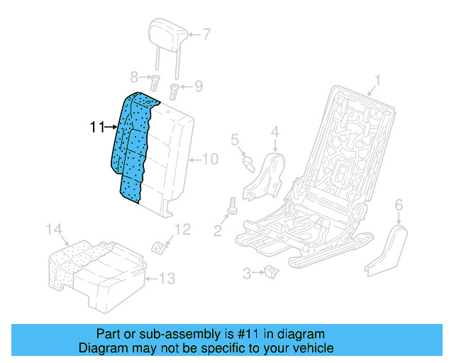 Seat Back Pad 5NN-885-776-B