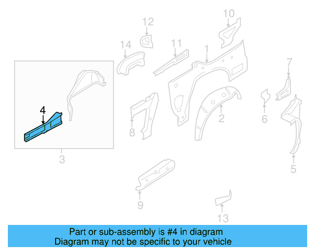 Bracket 1Q0-813-119 - View 3