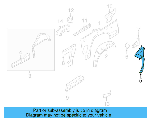 Rear Extension 1Q0-810-933 - View 3